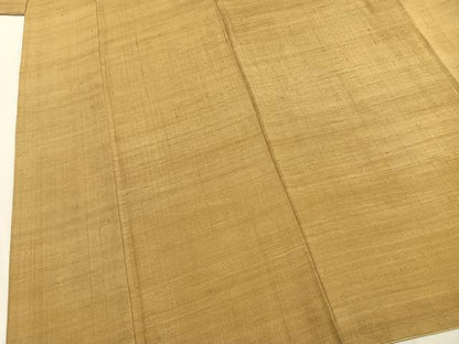 平和屋着物●上質な紬　色無地　桑染色　正絹　逸品　AABL8440fy