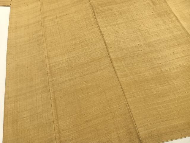 平和屋着物●上質な紬　色無地　桑染色　正絹　逸品　AABL8440fy