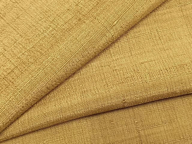 平和屋着物●上質な紬　色無地　桑染色　正絹　逸品　AABL8440fy