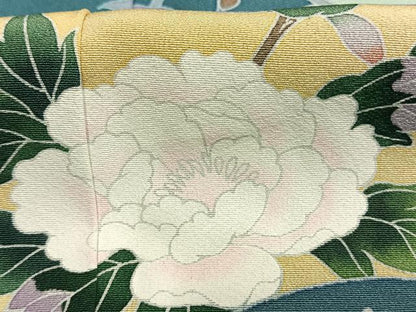 平和屋着物●訪問着　作家物　地紙花文　暈し染め　正絹　逸品　AABL8442fy