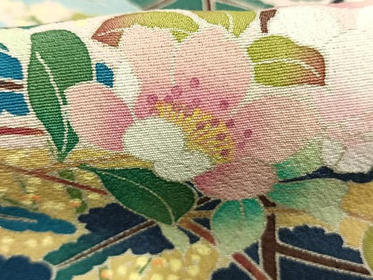 平和屋着物●豪華黒留袖　作家物　花鳥文　暈し染め　正絹　逸品　AABL8444fy