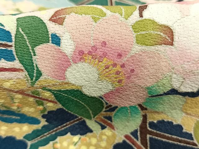 平和屋着物●豪華黒留袖　作家物　花鳥文　暈し染め　正絹　逸品　AABL8444fy