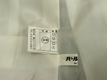 平和屋着物●豪華振袖　駒刺繍　舞桜文　暈し染め　金彩　正絹　逸品　AABL8447fy