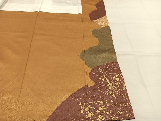 平和屋着物●創業460年・千總　訪問着　絞り　刺繍　草花文　金彩　松坂屋扱い　正絹　逸品　未使用　AABL8449fy