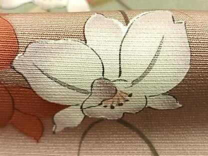 平和屋着物●訪問着　草花文　暈し染め　正絹　逸品　AABL8451fy
