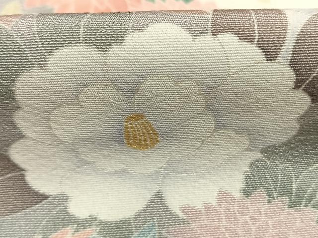 平和屋着物●訪問着　友禅　枝花文　暈し染め　ロング丈　正絹　逸品　未使用　AABL8457fy