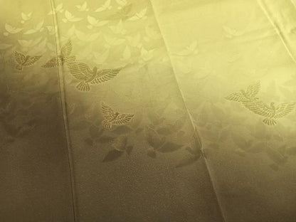平和屋着物●染色作家　斉藤三才　訪問着　飛鳥地紋　暈し染め　正絹　逸品　未使用　AABL8469fy