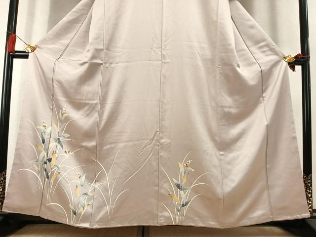 平和屋着物●訪問着　草花文　正絹　逸品　AABL8472fy