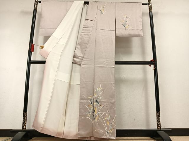 平和屋着物●訪問着　草花文　正絹　逸品　AABL8472fy