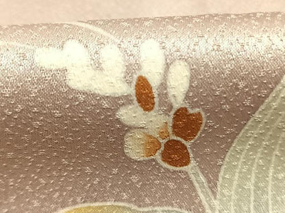 平和屋着物●訪問着　草花文　正絹　逸品　AABL8472fy