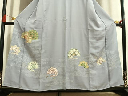 平和屋着物●豪華色留袖　作家物　寿光織　吉祥花文　金糸　正絹　逸品　AABL8493fy