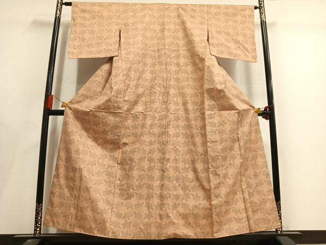 平和屋着物●本場大島紬　9マルキ　人物文　正絹　逸品　AABL8495fy