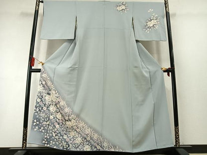 平和屋着物●訪問着　絞り　辻が花　暈し染め　やまと誂製　正絹　逸品　AABL8515fy