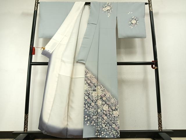 平和屋着物●訪問着　絞り　辻が花　暈し染め　やまと誂製　正絹　逸品　AABL8515fy