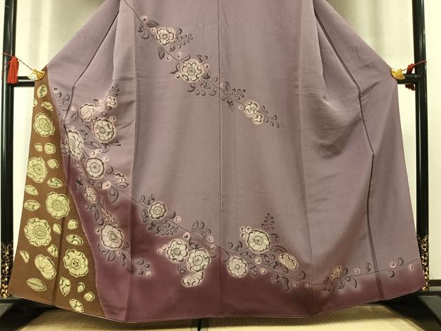 平和屋着物●訪問着　絞り　辻が花　暈し染め　正絹　逸品　AABL8530fy