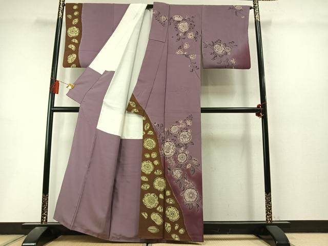 平和屋着物●訪問着　絞り　辻が花　暈し染め　正絹　逸品　AABL8530fy