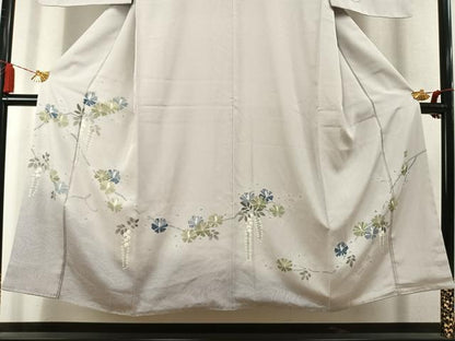 平和屋着物▼訪問着　友禅　作家物　枝松文　暈し染め　正絹　逸品　未使用　AABL8534fy