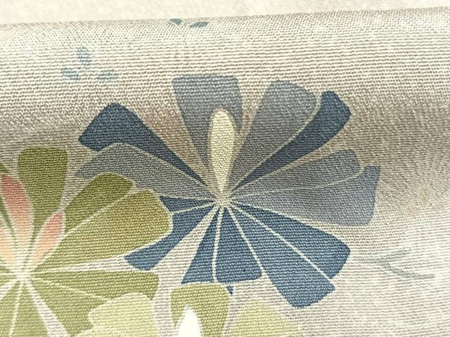 平和屋着物▼訪問着　友禅　作家物　枝松文　暈し染め　正絹　逸品　未使用　AABL8534fy