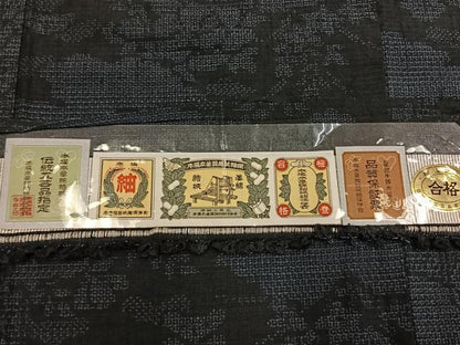 平和屋着物●本場本真綿結城紬　80亀甲　風景花文　まるやま扱い　証紙付き　正絹　逸品　AABL8550fy