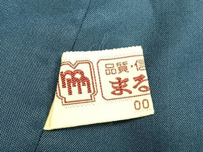 平和屋着物●本場本真綿結城紬　80亀甲　風景花文　まるやま扱い　証紙付き　正絹　逸品　AABL8550fy