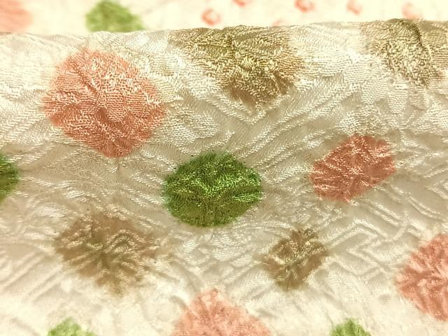 平和屋着物●上質な小紋　総絞り　切嵌文　正絹　逸品　AABL8568fy