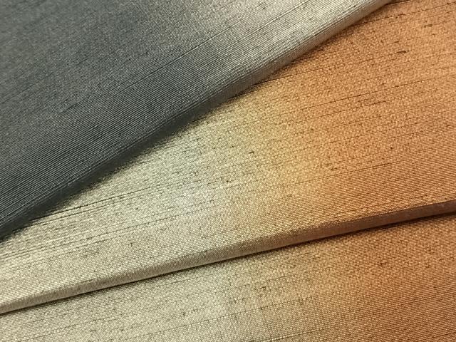 平和屋着物●上質な紬　間道　正絹　逸品　AABL8573fy
