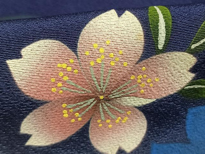 平和屋着物●小振袖　二尺袖　舞桜文　暈し染め　AABL8596fy