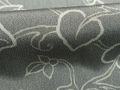 平和屋着物●上質な小紋　市松唐草文　暈し染め　正絹　逸品　AABL8608fy