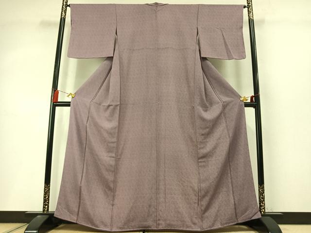 平和屋着物●江戸小紋　幾何学文様　正絹　逸品　AABL8613fy