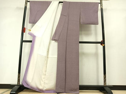 平和屋着物●江戸小紋　幾何学文様　正絹　逸品　AABL8613fy
