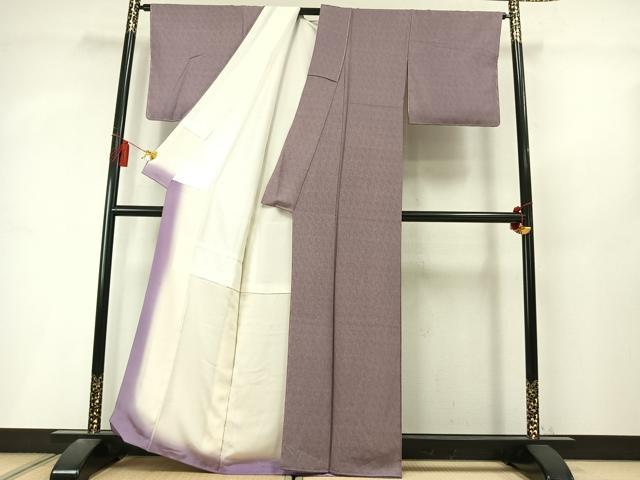 平和屋着物●江戸小紋　幾何学文様　正絹　逸品　AABL8613fy