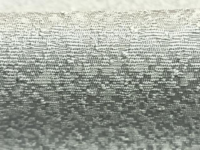 平和屋着物●上質な色無地　紋意匠　灰青色　正絹　逸品　未使用　AABL8702fy