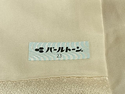 平和屋着物●名門　藤娘きぬたや・総絞り(杢目絞り)　振袖　草花文　正絹　逸品　AABL8718fy