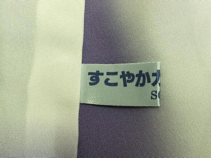 平和屋着物●小紋師　宍戸陵　江戸小紋　万筋　紫色×白色　正絹　逸品　AABL8721fy
