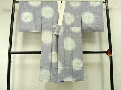 平和屋着物●長襦袢　無双仕立て　梟　兎　舞桜文　暈し染め　やまと誂製　正絹　逸品　AABL8728fy