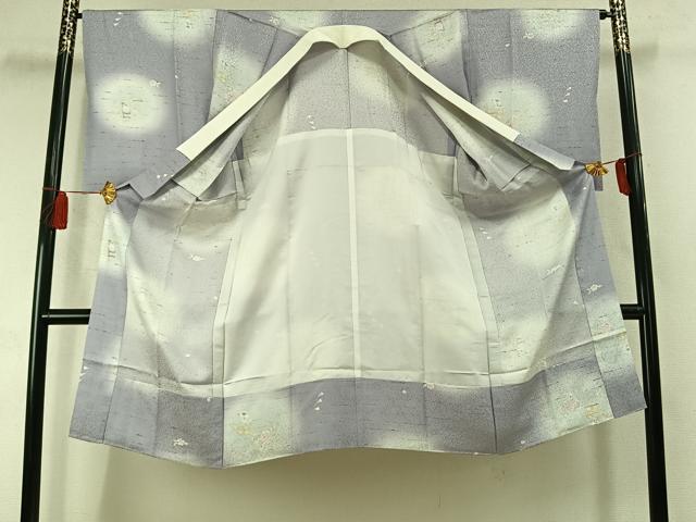 平和屋着物●長襦袢　無双仕立て　梟　兎　舞桜文　暈し染め　やまと誂製　正絹　逸品　AABL8728fy