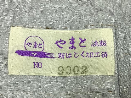 平和屋着物●長襦袢　無双仕立て　梟　兎　舞桜文　暈し染め　やまと誂製　正絹　逸品　AABL8728fy