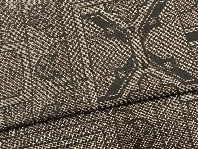 平和屋着物●本場大島紬　9マルキ　色紙重ね文　正絹　逸品　AABL8739fy