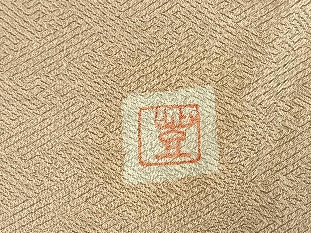 平和屋着物●豪華色留袖　作家物　刺繍　孔雀枝梅文　金糸　正絹　逸品　AABL8745fy