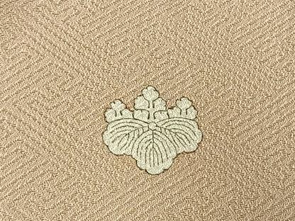 平和屋着物●豪華色留袖　作家物　刺繍　孔雀枝梅文　金糸　正絹　逸品　AABL8745fy