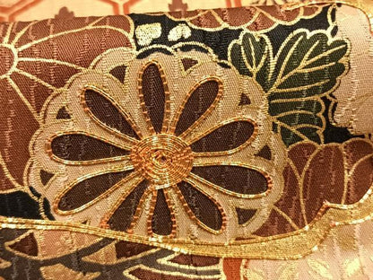 平和屋着物●豪華振袖　駒刺繍　松竹梅　暈し染め　金彩　正絹　逸品　AABL8746fy