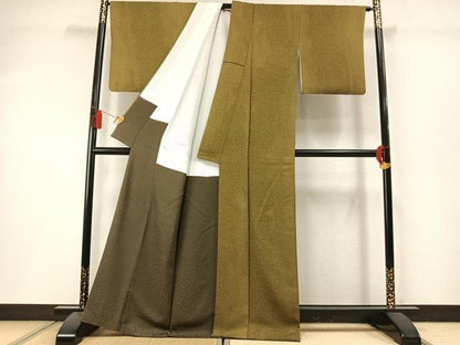 平和屋着物●染色の魔術師　染乃座・大久保玄才　そめのざ玄才　小紋　霞文　正絹　逸品　AABL8747fy