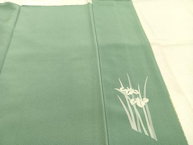 平和屋着物●訪問着　草花文　暈し染め　金銀彩　正絹　逸品　AABL8754fy