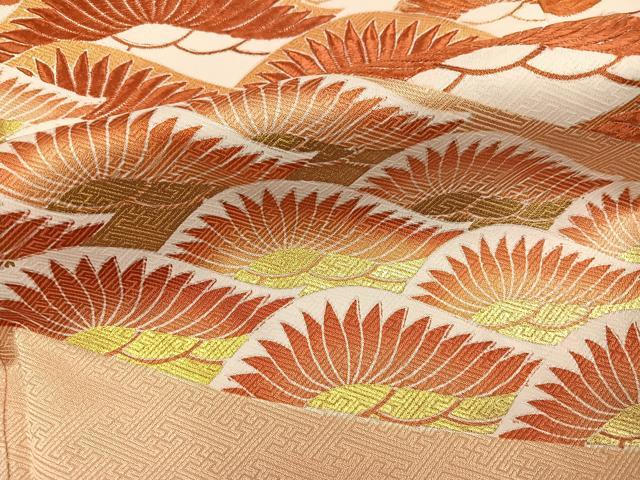 平和屋着物●豪華色留袖　刺繍　松　金彩　正絹　逸品　AABL8786ph