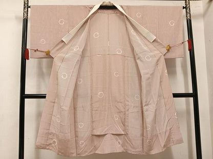 平和屋着物●長襦袢　無双仕立て　泥染め　間道　反端付き　正絹　逸品　AABL8804ph