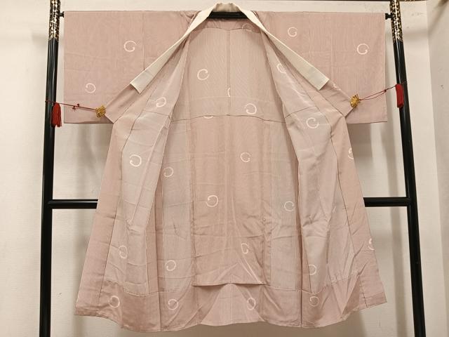 平和屋着物●長襦袢　無双仕立て　泥染め　間道　反端付き　正絹　逸品　AABL8804ph