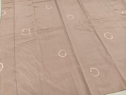 平和屋着物●長襦袢　無双仕立て　泥染め　間道　反端付き　正絹　逸品　AABL8804ph