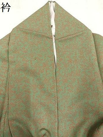 平和屋着物●江戸小紋　笹竹文　鬼しぼ縮緬　正絹　逸品　AABL8837ph