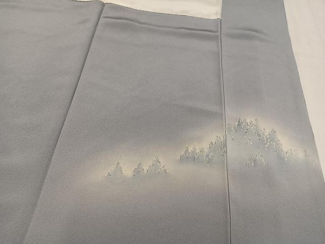 平和屋着物●訪問着　作家物　樹林文　暈し染め　正絹　逸品　AABL8847ph