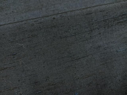平和屋着物●男性　紬　色無地　藍鉄色　正絹　逸品　AABL8883ph